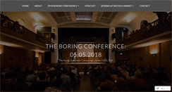 Desktop Screenshot of boringconference.com