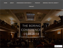 Tablet Screenshot of boringconference.com